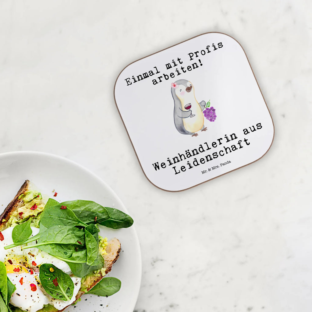 Square coaster Wine Merchant Passion party, breakfast, glass coasters, presents, gifts, Coasters, gift, gift idea, best, farewell gift, passing exam, anniversary, retirement, promotion, job start, sayings, funny, profession