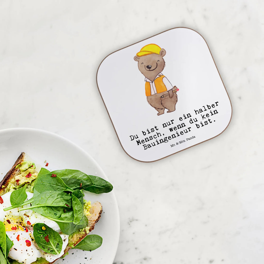 Podkładka Inżynier budowlany serce Zawód, Wykształcenie, Jubileusz, Pożegnanie, Emerytura, Kolega, Koleżanka, Prezent, Dawać, Pracownik, Współpracownik, Firma, Dziękuję, Dziękuję bardzo