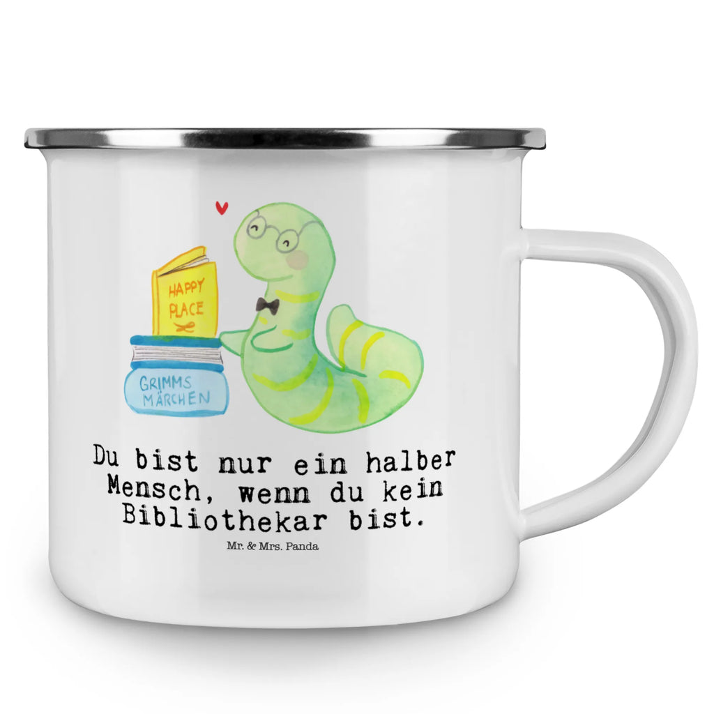 Camping Emaille Tasse Bibliothekar mit Herz Campingtasse, Pott, Teebecher, wandertasse, Tasse, Emailletasse, Teetasse, becher emaille, Campingbecher, Reisebecher, Becher, Metalltasse, Kaffeebecher, Emaille Tasse, Tasse Emaille, wanderbecher, Emaille Becher, emaillebecher, reisetasse, Kaffeetasse, metallbecher, blechbecher, Blechtasse, Trinkbecher, Geschenk, Schenken, Jubiläum, Danke, Dankeschön, Beruf, Ausbildung, Abschied, Rente, Kollege, Kollegin, Arbeitskollege, Mitarbeiter, Firma, Bibliothek, Buchhandlung, Bibliothekar, Bücherwurm, Bücherliebe, Leseratte
