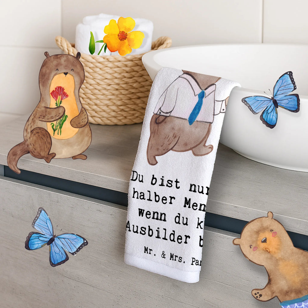 Guest towel Instructor Heart Guest towel, guest towels, hand towels, 50 x 30, towel, gift, gift idea, best, farewell gift, passing exam, anniversary, retirement, promotion, job start, sayings, funny, profession