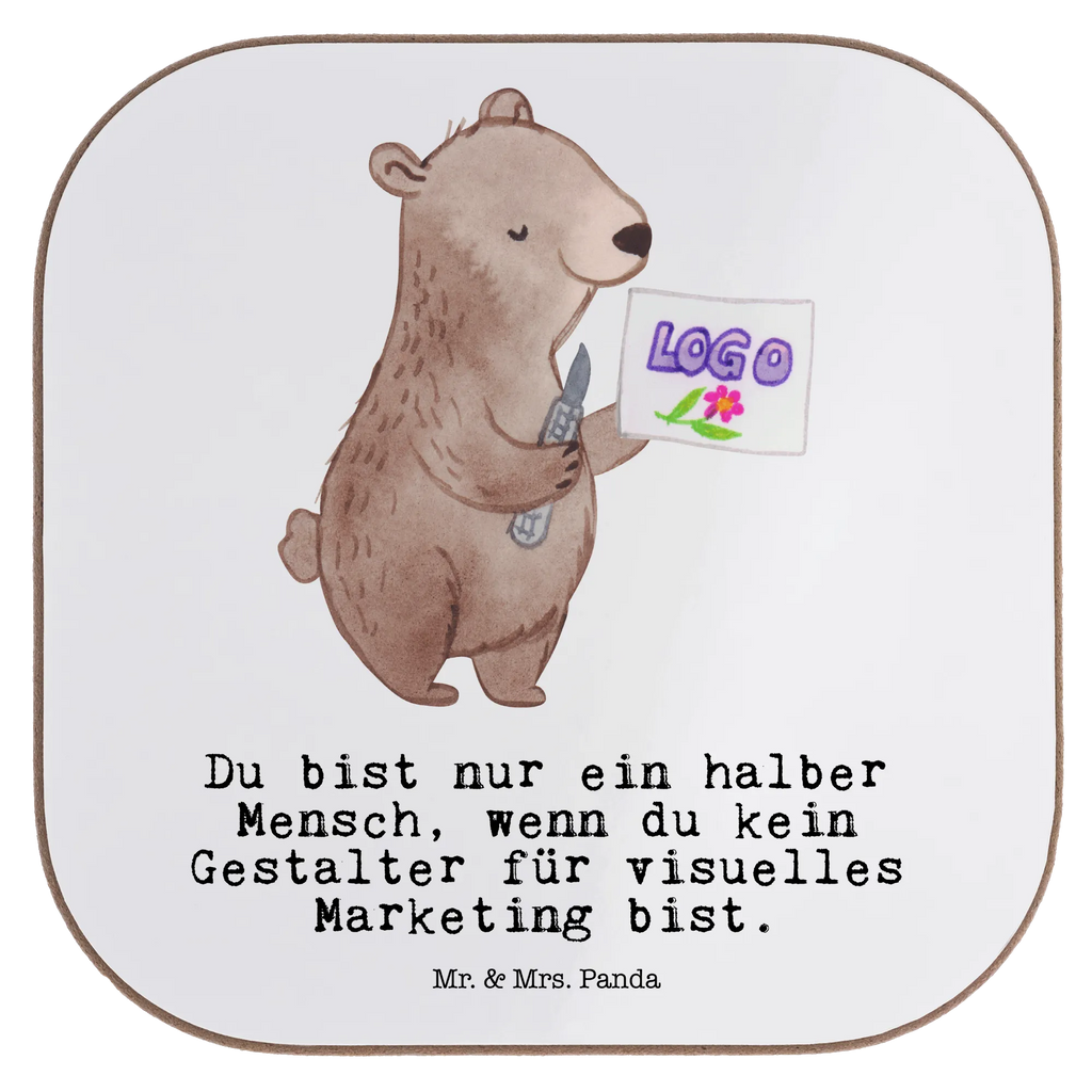 Square coaster Visual Marketing Designer Heart party, gifts, presents, Coasters, gift, glass coasters, breakfast, gift idea, best, farewell gift, passing exam, anniversary, retirement, promotion, job start, sayings, funny, profession