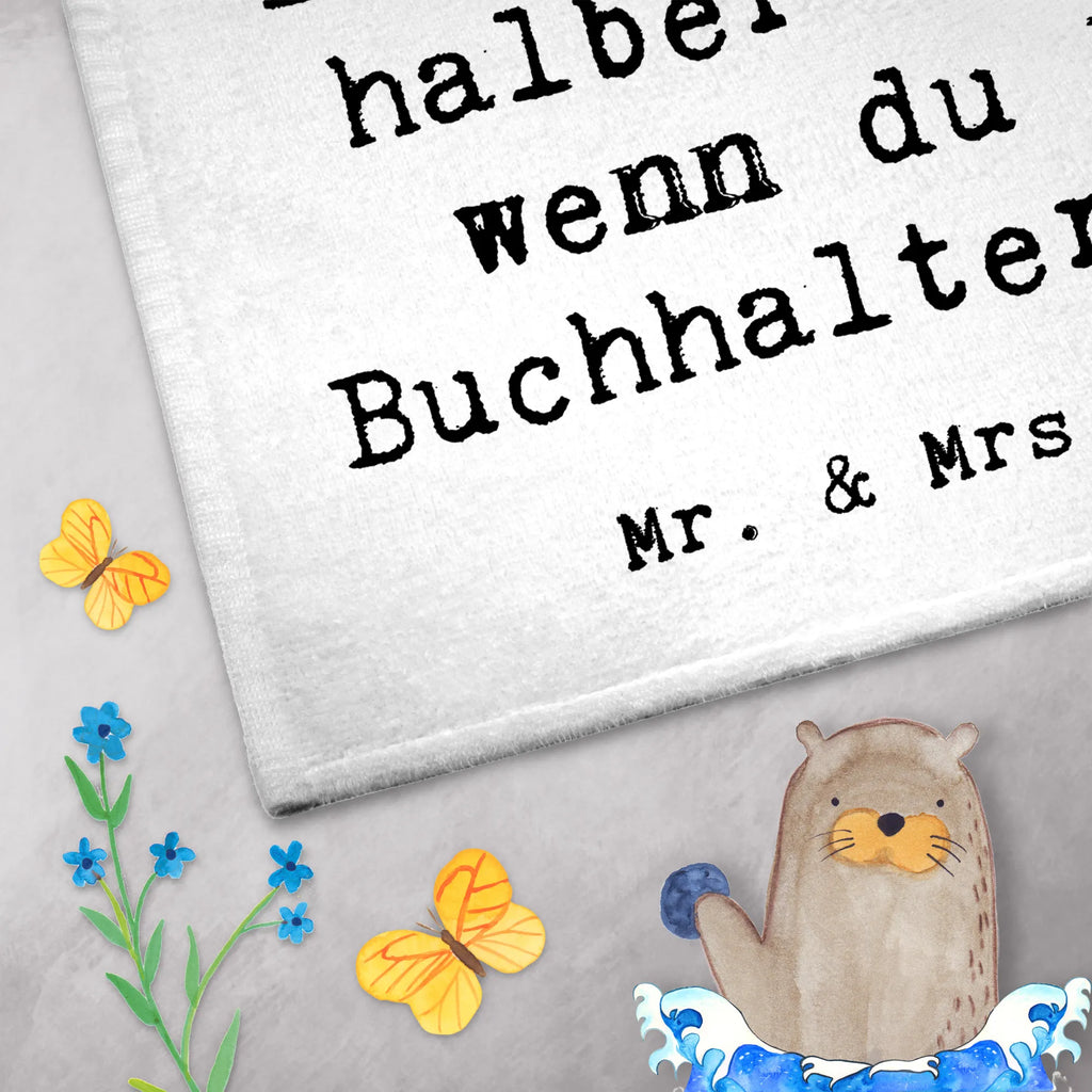 Guest towel Accountant heart guest towels, towel, Guest towel, hand towels, 50 x 30, gift, gift idea, best, farewell gift, passing exam, anniversary, retirement, promotion, job start, sayings, funny, profession