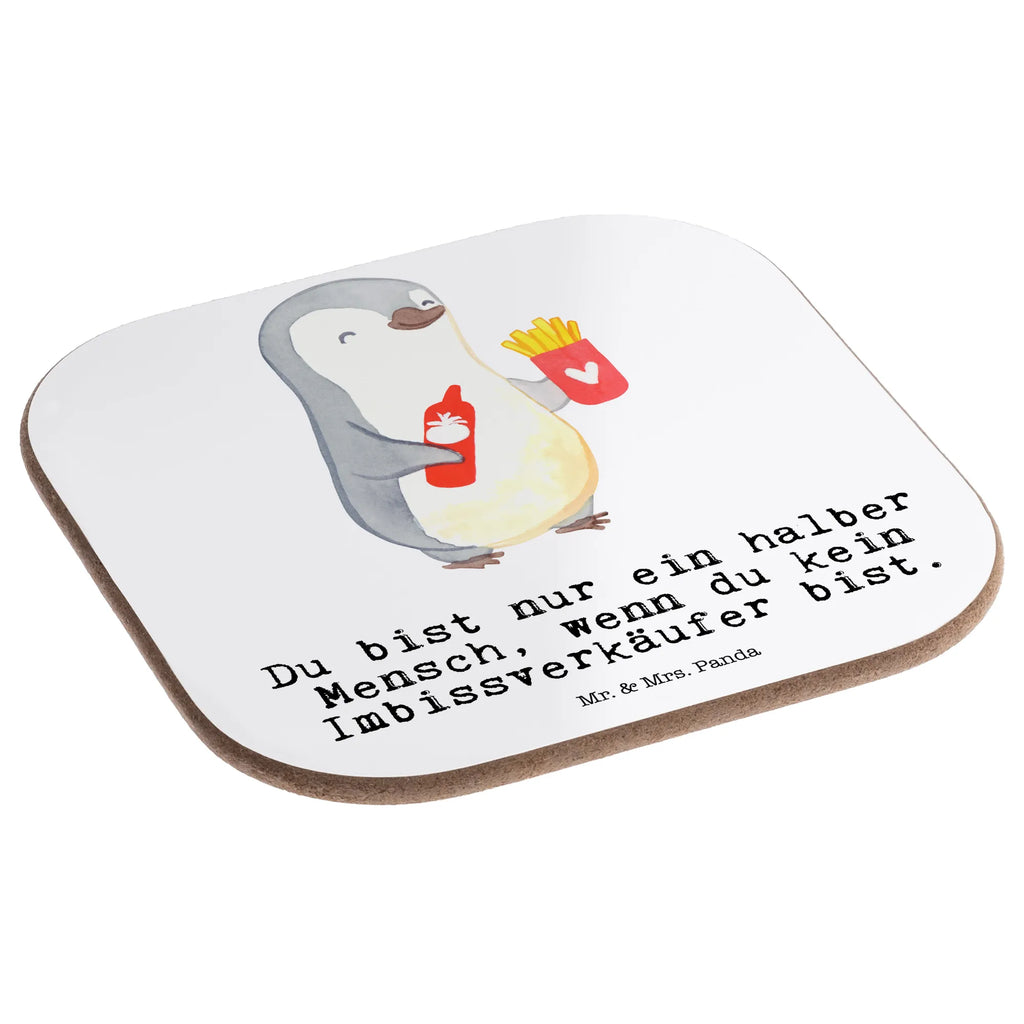 Podkładka sprzedawca przekąsek serce Zawód, Wykształcenie, Jubileusz, Pożegnanie, Emerytura, Kolega, Koleżanka, Prezent, Dawać, Pracownik, Współpracownik, Firma, Dziękuję, Dziękuję bardzo