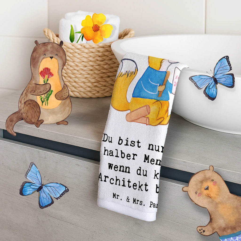 Guest towel Architect Heart Guest towel, hand towels, towel, guest towels, 50 x 30, gift, gift idea, best, farewell gift, passing exam, anniversary, retirement, promotion, job start, sayings, funny, profession