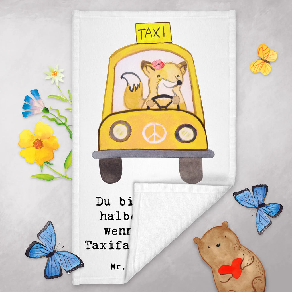 Guest towel Taxi driver Heart hand towels, 50 x 30, Guest towel, guest towels, towel, gift, gift idea, best, farewell gift, passing exam, anniversary, retirement, promotion, job start, sayings, funny, profession
