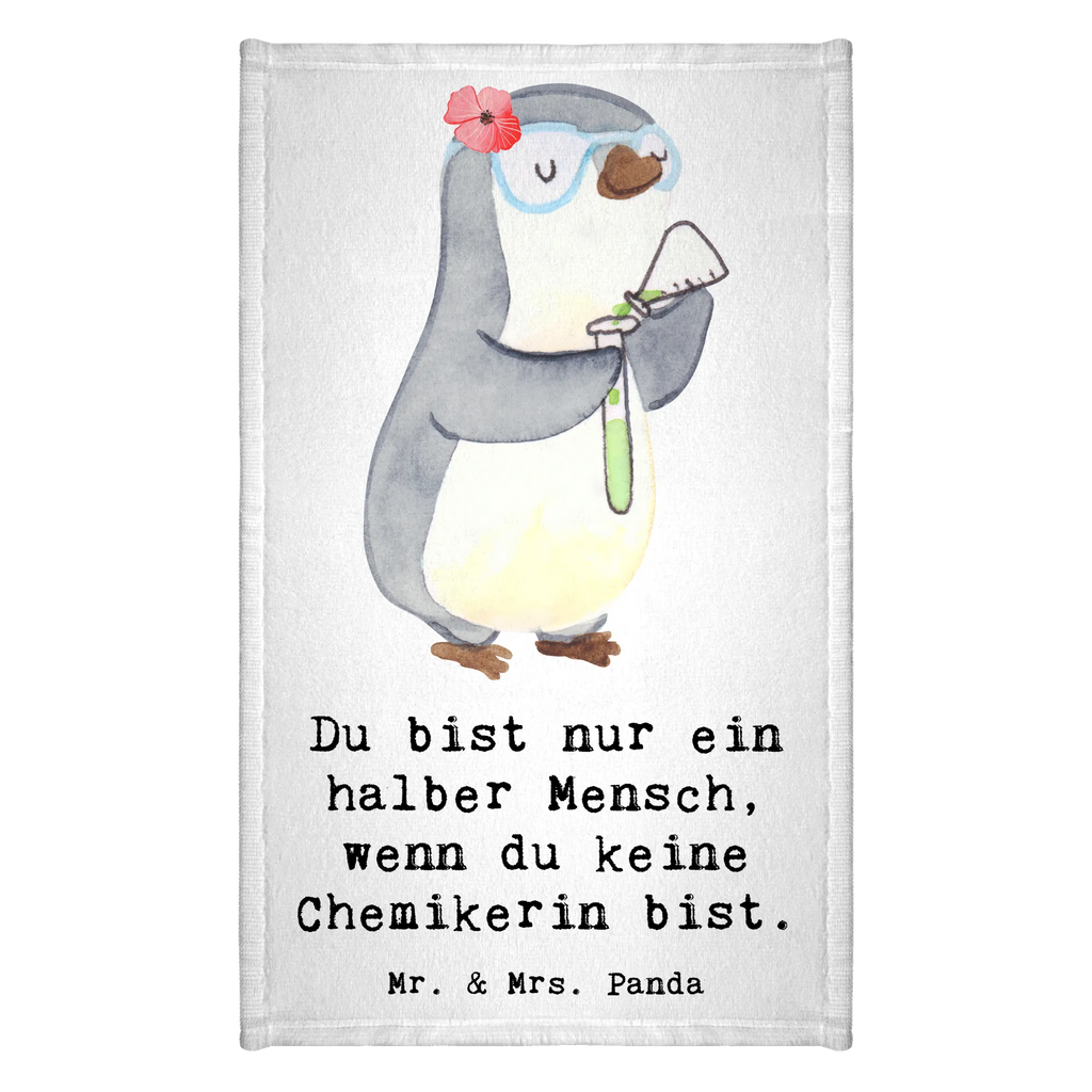 Ręcznik dla gości chemiczka serce Zawód, Wykształcenie, Jubileusz, Pożegnanie, Emerytura, Kolega, Koleżanka, Prezent, Dawać, Pracownik, Współpracownik, Firma, Dziękuję, Dziękuję bardzo