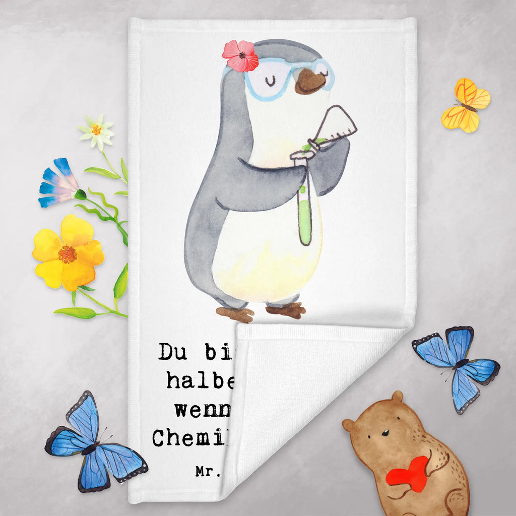 Ręcznik dla gości chemiczka serce Zawód, Wykształcenie, Jubileusz, Pożegnanie, Emerytura, Kolega, Koleżanka, Prezent, Dawać, Pracownik, Współpracownik, Firma, Dziękuję, Dziękuję bardzo