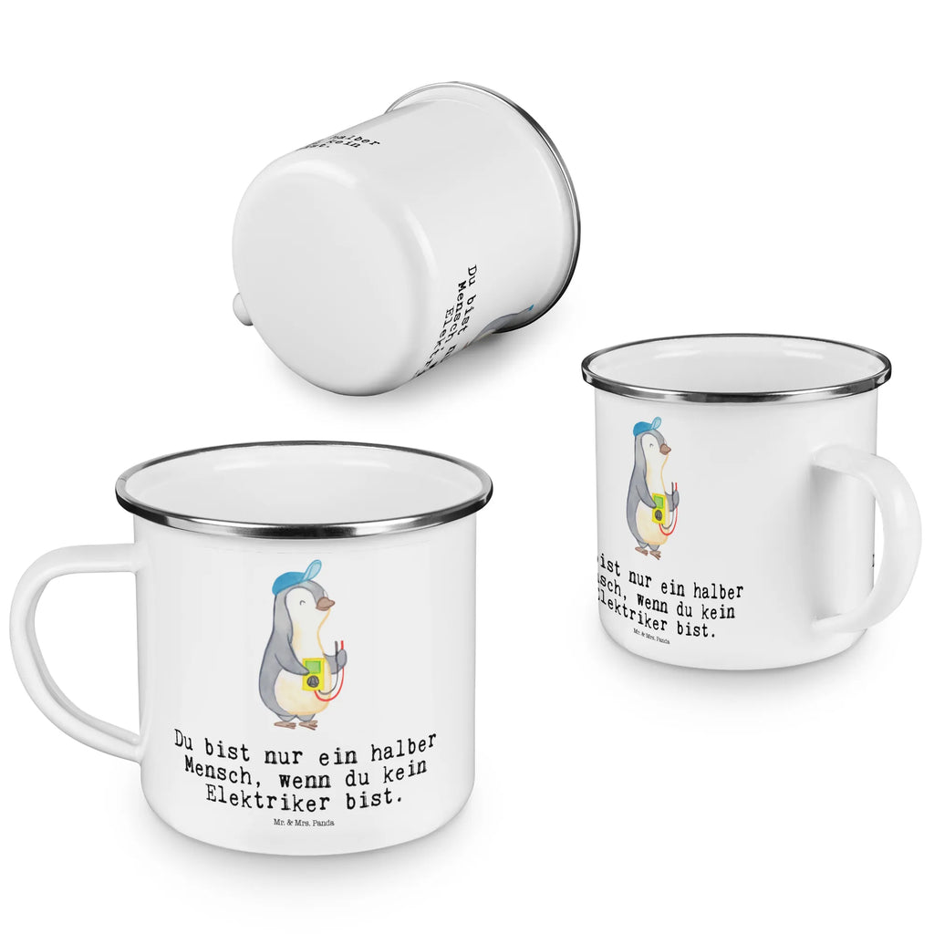 Camping Emaille Tasse Elektriker mit Herz Campingbecher, Emaille Tasse, Emailletasse, wanderbecher, Kaffeetasse, Trinkbecher, Becher, Kaffeebecher, becher emaille, Tasse, reisetasse, Campingtasse, Reisebecher, blechbecher, Teetasse, emaillebecher, Emaille Becher, Pott, Metalltasse, Tasse Emaille, Teebecher, Blechtasse, wandertasse, metallbecher, Geschenk, Schenken, Jubiläum, Danke, Dankeschön, Beruf, Ausbildung, Abschied, Rente, Kollege, Kollegin, Arbeitskollege, Mitarbeiter, Firma, Elektroinstallateur, Elektromeister, Elektriker, Elektrotechniker, Gesellenprüfung, Elektronmonteur