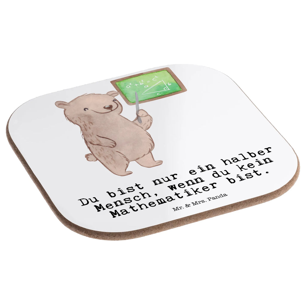 Square coaster mathematician heart Coasters, breakfast, gift, presents, party, glass coasters, gifts, gift idea, best, farewell gift, passing exam, anniversary, retirement, promotion, job start, sayings, funny, profession