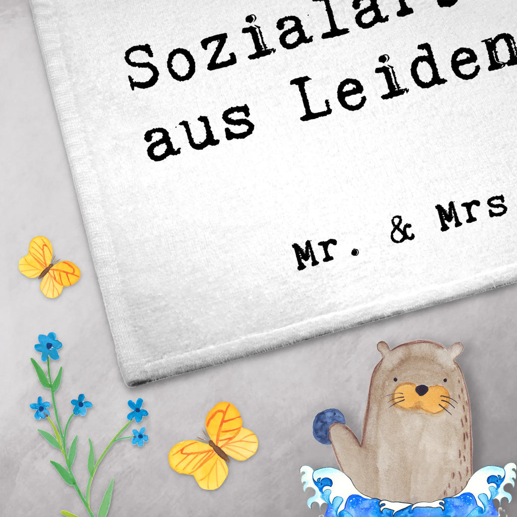 Ręcznik dla gości pracownica socjalna Pasja Zawód, Wykształcenie, Jubileusz, Pożegnanie, Emerytura, Kolega, Koleżanka, Prezent, Dawać, Pracownik, Współpracownik, Firma, Dziękuję, Dziękuję bardzo