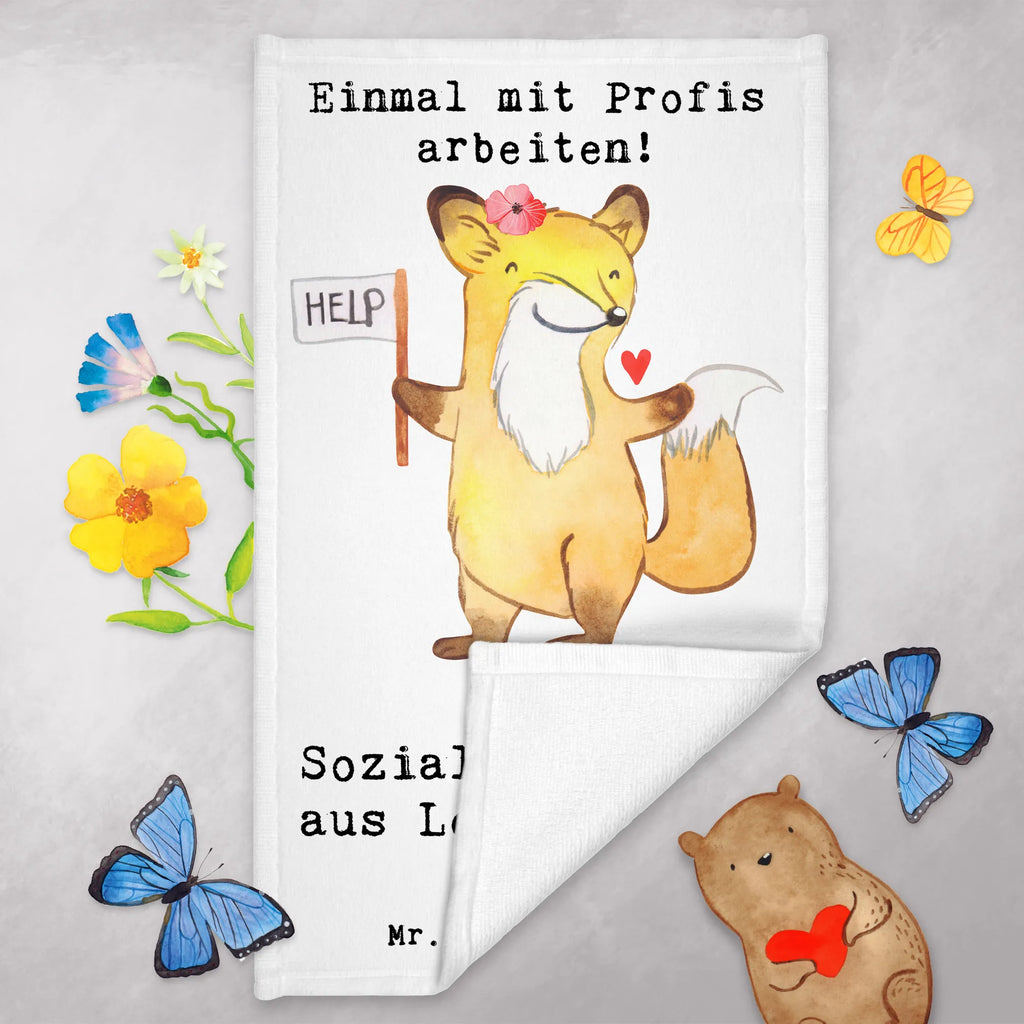 Ręcznik dla gości pracownica socjalna Pasja Zawód, Wykształcenie, Jubileusz, Pożegnanie, Emerytura, Kolega, Koleżanka, Prezent, Dawać, Pracownik, Współpracownik, Firma, Dziękuję, Dziękuję bardzo