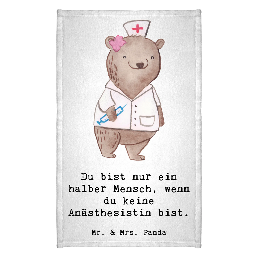 Ręcznik dla gości anestezjolog serce Zawód, Wykształcenie, Jubileusz, Pożegnanie, Emerytura, Kolega, Koleżanka, Prezent, Dawać, Pracownik, Współpracownik, Firma, Dziękuję, Dziękuję bardzo