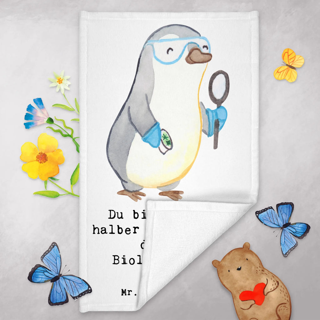 Guest towel Biology teacher Heart towel, 50 x 30, guest towels, hand towels, Guest towel, gift, gift idea, best, farewell gift, passing exam, anniversary, retirement, promotion, job start, sayings, funny, profession