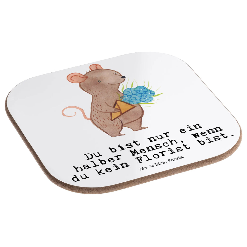 Square coaster Florist Heart party, glass coasters, Coasters, gifts, gift, presents, breakfast, gift idea, best, farewell gift, passing exam, anniversary, retirement, promotion, job start, sayings, funny, profession