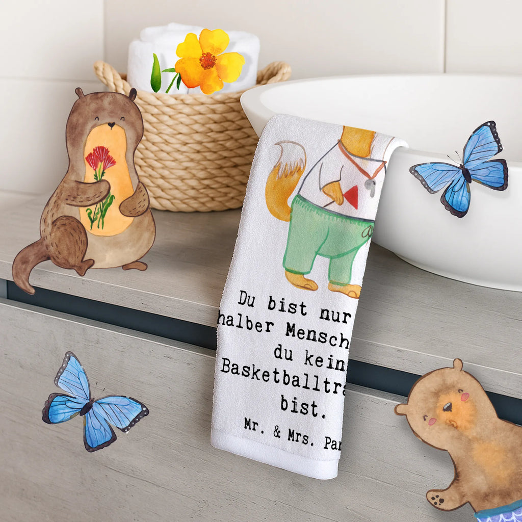 Guest towel Basketball coach Heart hand towels, 50 x 30, Guest towel, towel, guest towels, gift, gift idea, best, farewell gift, passing exam, anniversary, retirement, promotion, job start, sayings, funny, profession