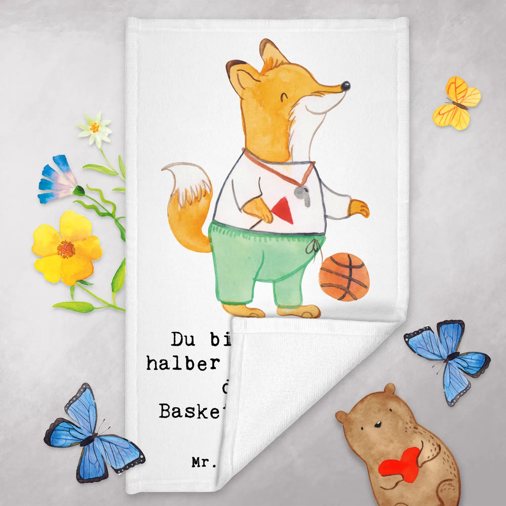 Guest towel Basketball coach Heart hand towels, 50 x 30, Guest towel, towel, guest towels, gift, gift idea, best, farewell gift, passing exam, anniversary, retirement, promotion, job start, sayings, funny, profession