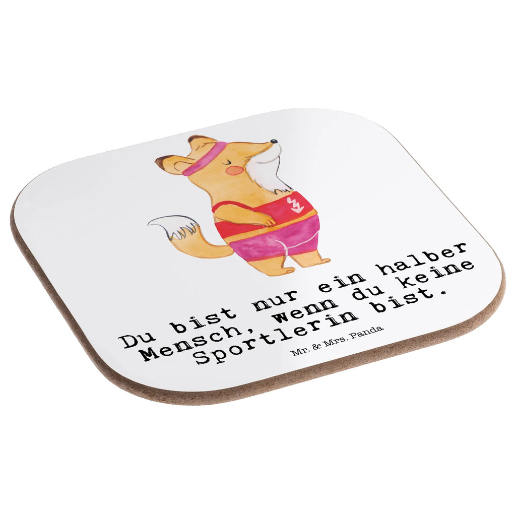 Square coaster Athlete Heart glass coasters, presents, party, breakfast, Coasters, gift, gifts, gift idea, best, farewell gift, passing exam, anniversary, retirement, promotion, job start, sayings, funny, profession