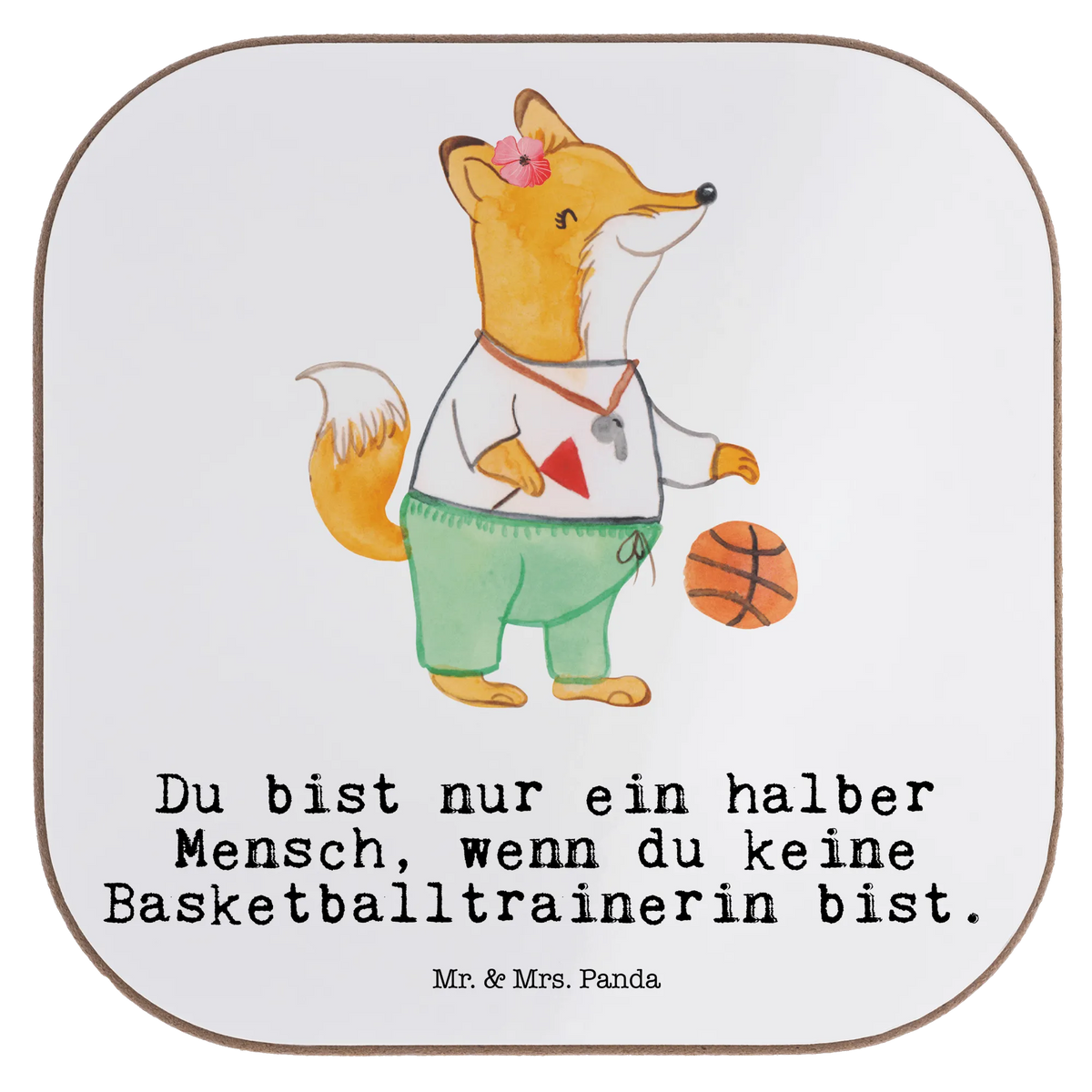 Untersetzer Basketballtrainerin Herz