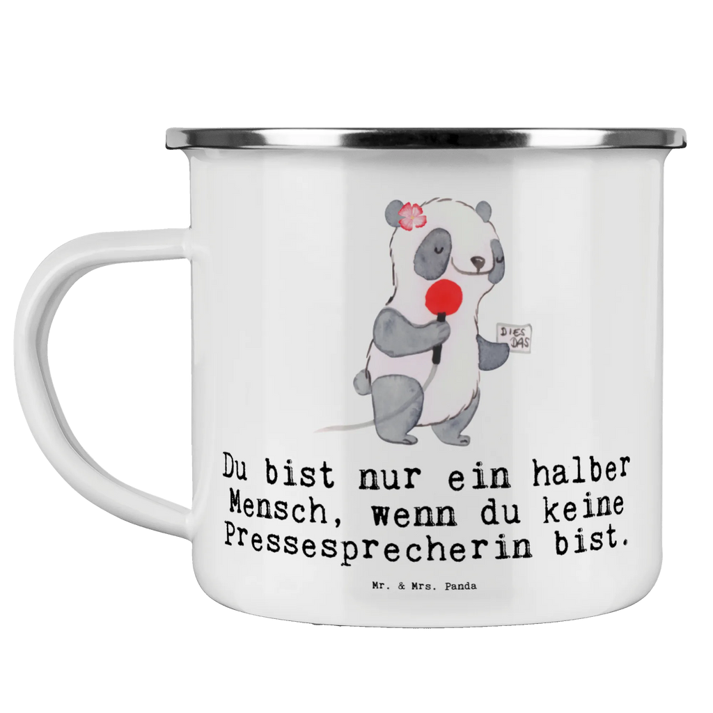 Camping Emaille Tasse Pressesprecherin mit Herz Kaffeebecher, wandertasse, Emailletasse, Reisebecher, blechbecher, Tasse Emaille, Tasse, Campingtasse, reisetasse, Emaille Becher, becher emaille, Teebecher, Becher, Kaffeetasse, metallbecher, Metalltasse, Campingbecher, Trinkbecher, wanderbecher, emaillebecher, Emaille Tasse, Teetasse, Blechtasse, Pott, Geschenk, Schenken, Jubiläum, Danke, Dankeschön, Beruf, Ausbildung, Abschied, Rente, Kollege, Kollegin, Arbeitskollege, Mitarbeiter, Firma