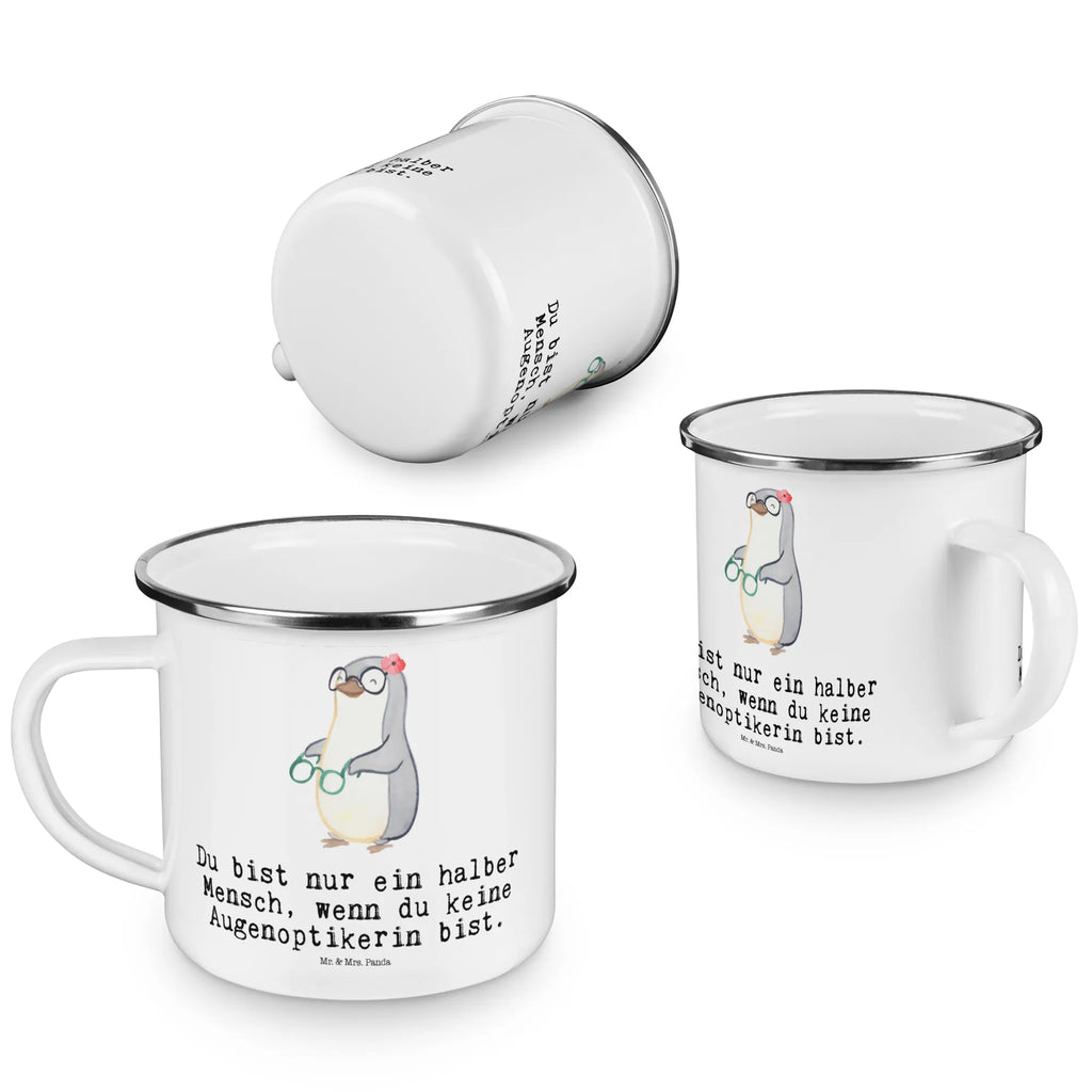 Camping Emaille Tasse Augenoptikerin mit Herz Blechtasse, wanderbecher, wandertasse, Trinkbecher, emaillebecher, Kaffeetasse, Campingtasse, Campingbecher, becher emaille, blechbecher, Kaffeebecher, Emaille Becher, Metalltasse, Teetasse, reisetasse, Emaille Tasse, metallbecher, Teebecher, Tasse, Becher, Reisebecher, Pott, Tasse Emaille, Emailletasse, Geschenk, Schenken, Jubiläum, Danke, Dankeschön, Beruf, Ausbildung, Abschied, Rente, Kollege, Kollegin, Arbeitskollege, Mitarbeiter, Firma, Optikerin, Optometristin, Eröffnung, Brillengeschäft, Augenoptikerin, Augenärztin, Brillenverkäuferin