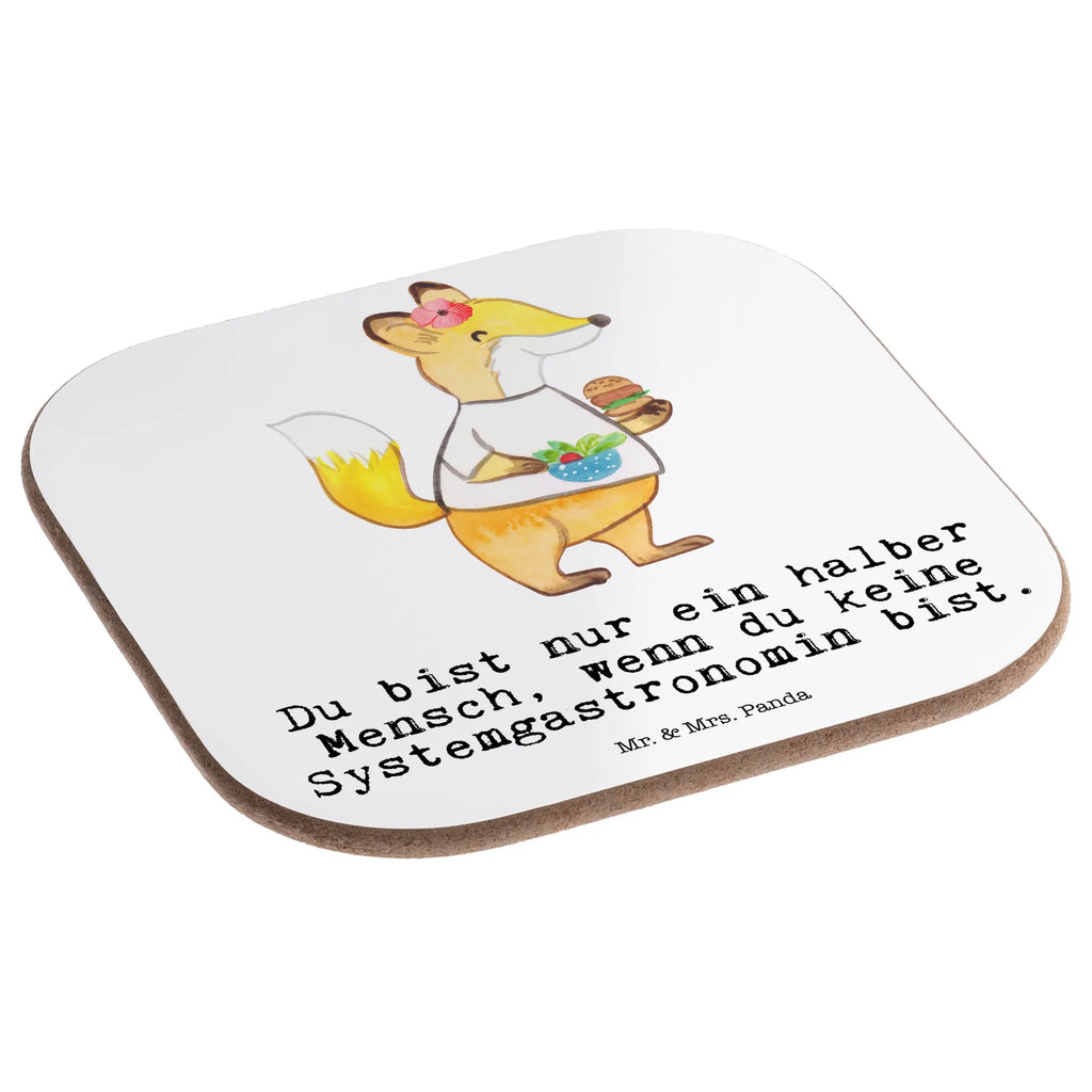 Square coaster Chain restaurateur heart glass coasters, presents, gifts, Coasters, party, gift, breakfast, gift idea, best, farewell gift, passing exam, anniversary, retirement, promotion, job start, sayings, funny, profession