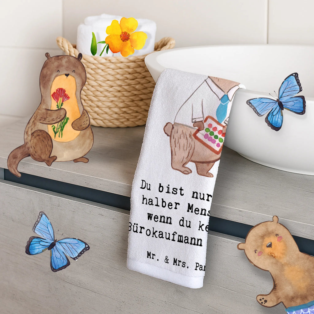 Guest towel Office clerk Heart towel, guest towels, 50 x 30, hand towels, Guest towel, gift, gift idea, best, farewell gift, passing exam, anniversary, retirement, promotion, job start, sayings, funny, profession