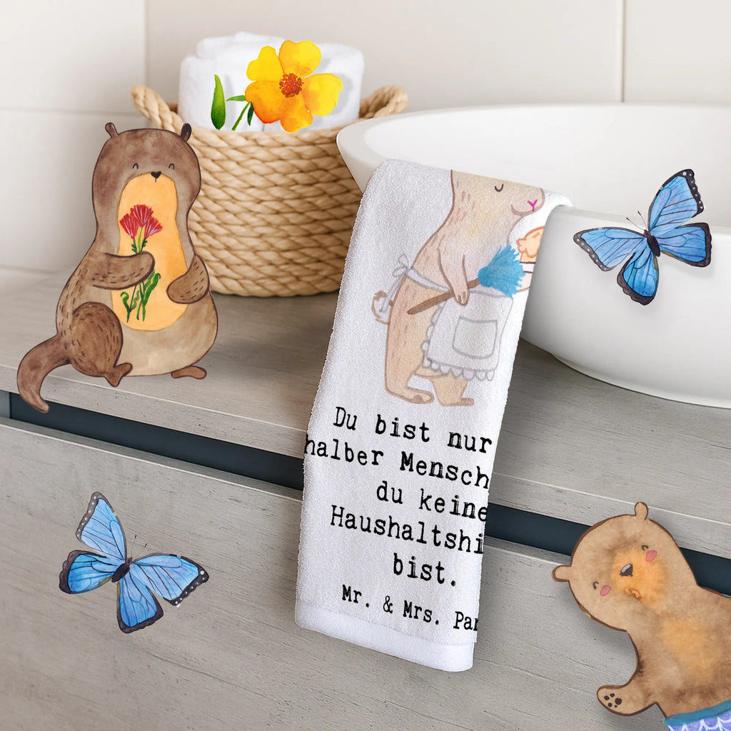 Guest towel household helper Heart guest towels, towel, Guest towel, hand towels, 50 x 30, gift, gift idea, best, farewell gift, passing exam, anniversary, retirement, promotion, job start, sayings, funny, profession