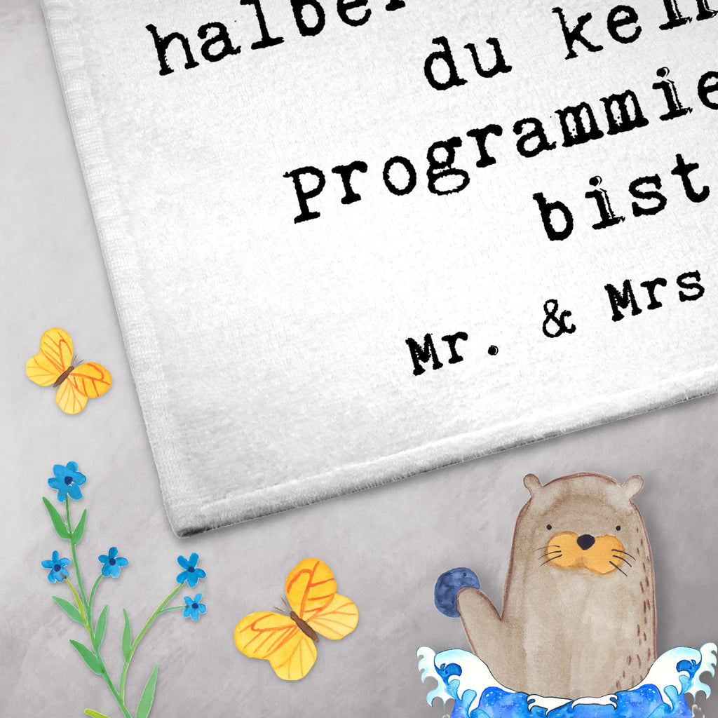 Guest towel Programmer Heart towel, guest towels, Guest towel, 50 x 30, hand towels, gift, gift idea, best, farewell gift, passing exam, anniversary, retirement, promotion, job start, sayings, funny, profession