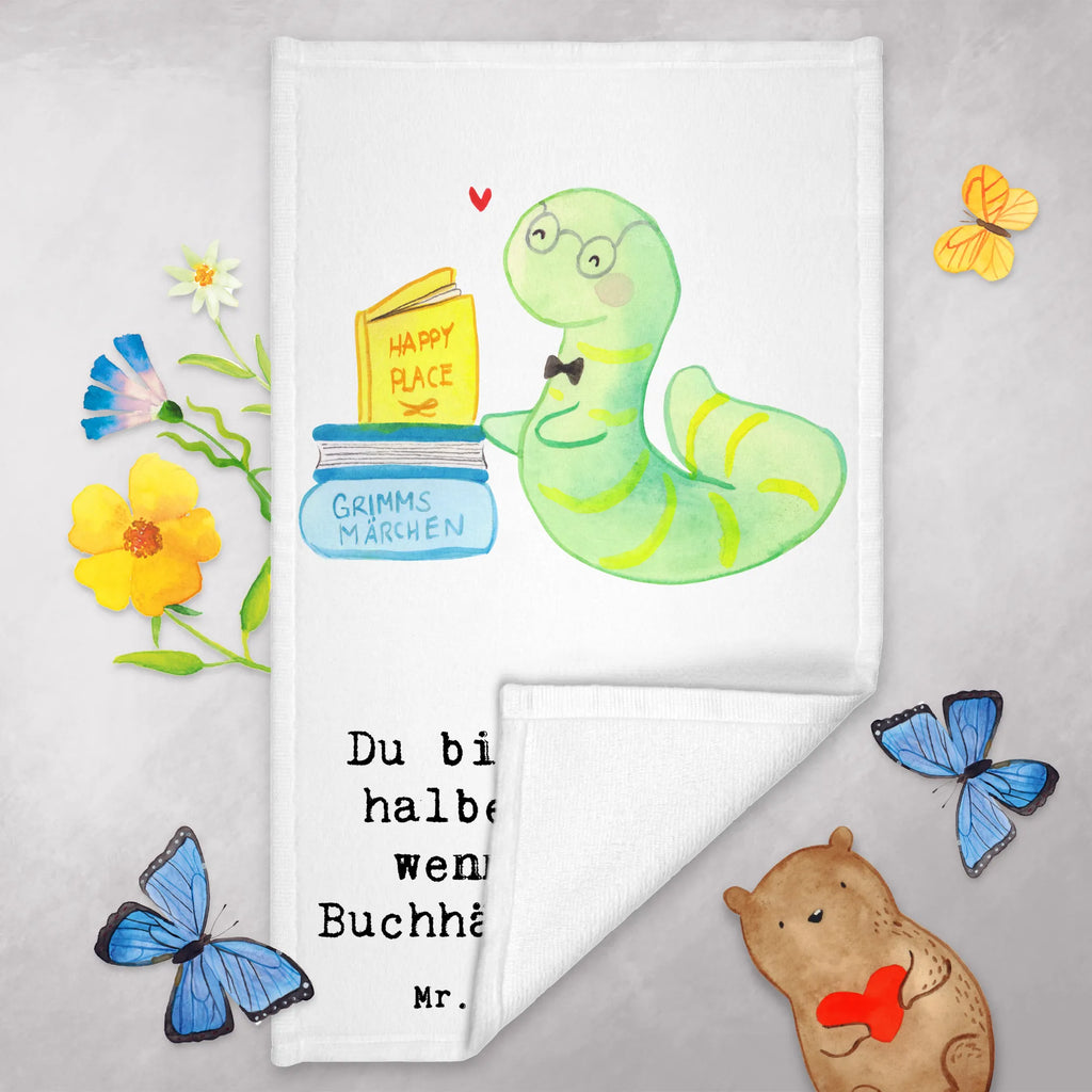 Guest towel Bookseller heart guest towels, 50 x 30, Guest towel, towel, hand towels, gift, gift idea, best, farewell gift, passing exam, anniversary, retirement, promotion, job start, sayings, funny, profession