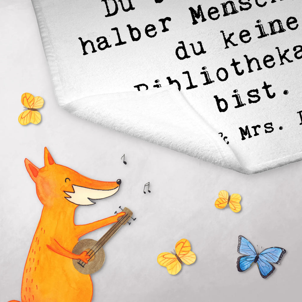 Guest towel Librarian Heart guest towels, hand towels, towel, Guest towel, 50 x 30, gift, gift idea, best, farewell gift, passing exam, anniversary, retirement, promotion, job start, sayings, funny, profession