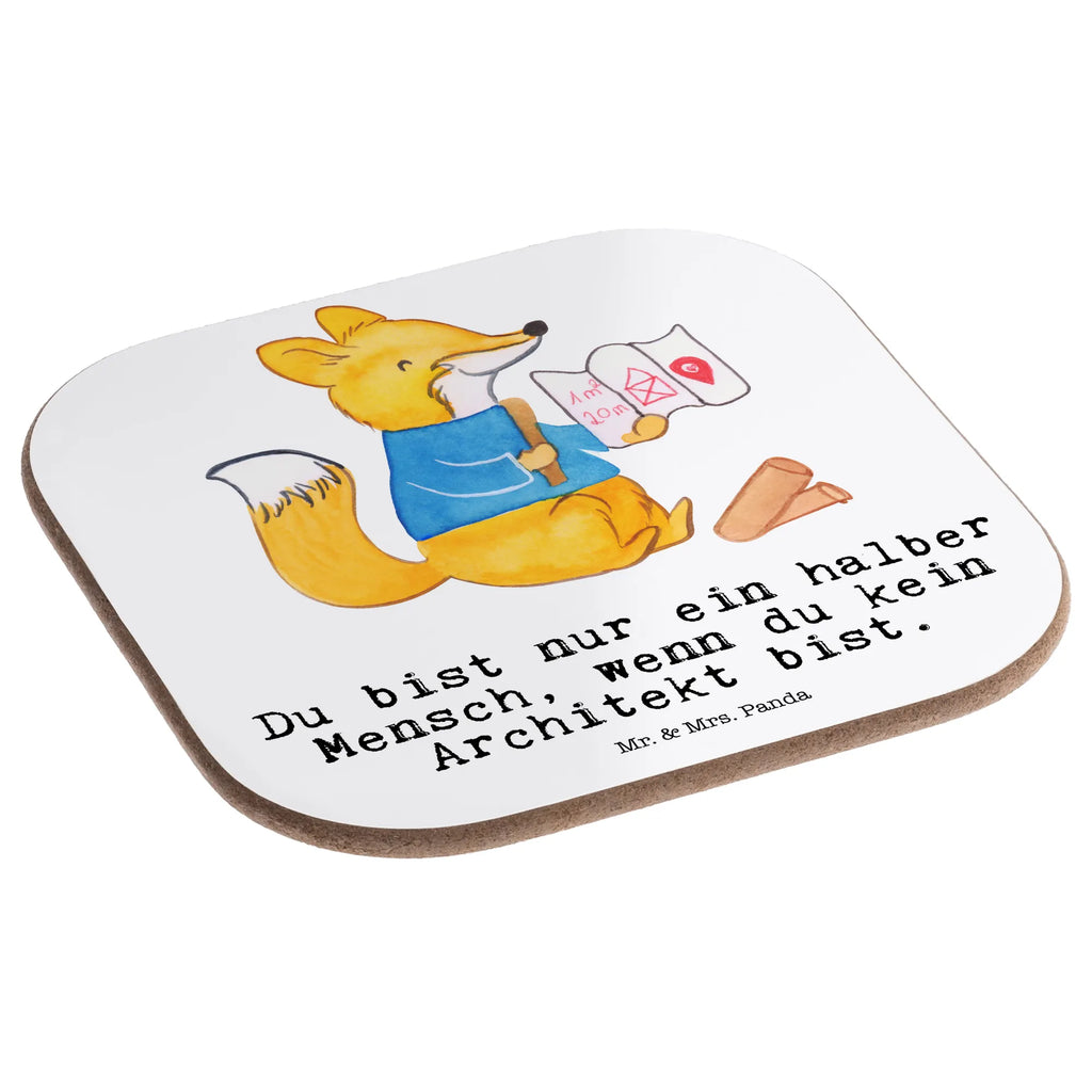 Square coaster Architect Heart breakfast, glass coasters, party, Coasters, presents, gift, gifts, gift idea, best, farewell gift, passing exam, anniversary, retirement, promotion, job start, sayings, funny, profession