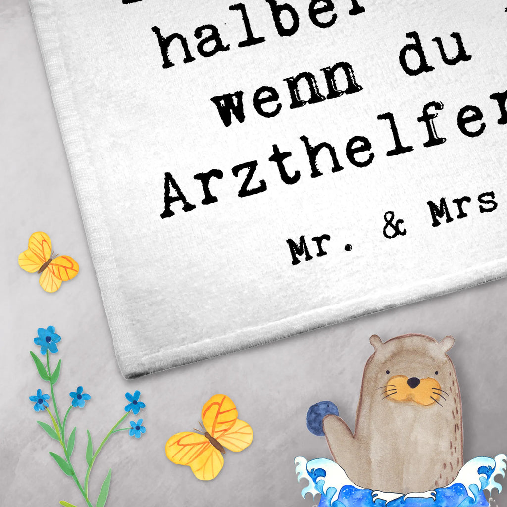 Guest towel Medical Assistant Heart guest towels, towel, hand towels, Guest towel, 50 x 30, gift, gift idea, best, farewell gift, passing exam, anniversary, retirement, promotion, job start, sayings, funny, profession