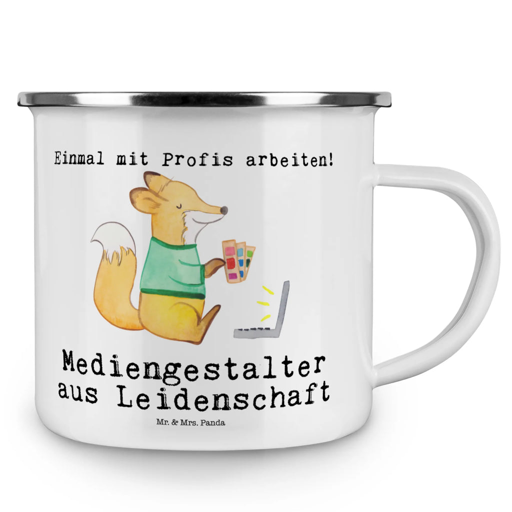 Enamel camping mug Media Designer Passion campfire mug, travel mug, camper mug, lightweight camping mug, stainless steel drinking cup, enamel mug, steel mug for camping, enamel drinking mug, tin coffee cup, enamel camping cup, camping mug, bushcraft mug, camp coffee mug, backpacking mug, outdoor cup, metal cup, hiking mug, metal camping mug, camping metal cup, adventure mug, gift, gift idea, best, farewell gift, passing exam, anniversary, retirement, promotion, job start, sayings, funny, profession