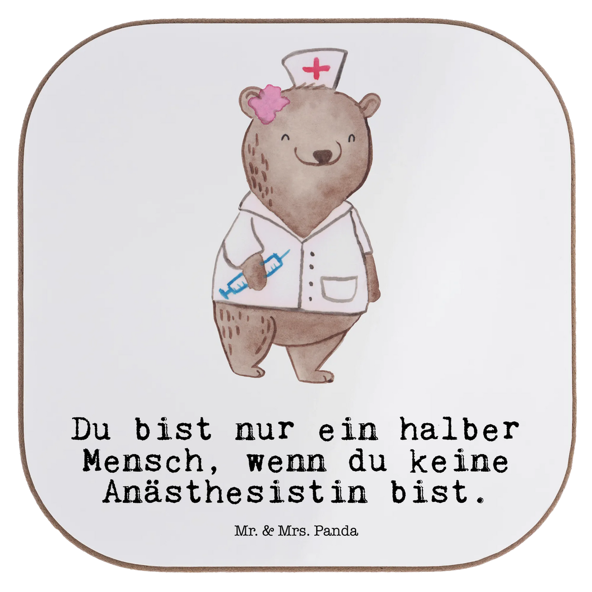 Square coaster anesthesiologist heart glass coasters, party, presents, Coasters, gifts, breakfast, gift, gift idea, best, farewell gift, passing exam, anniversary, retirement, promotion, job start, sayings, funny, profession