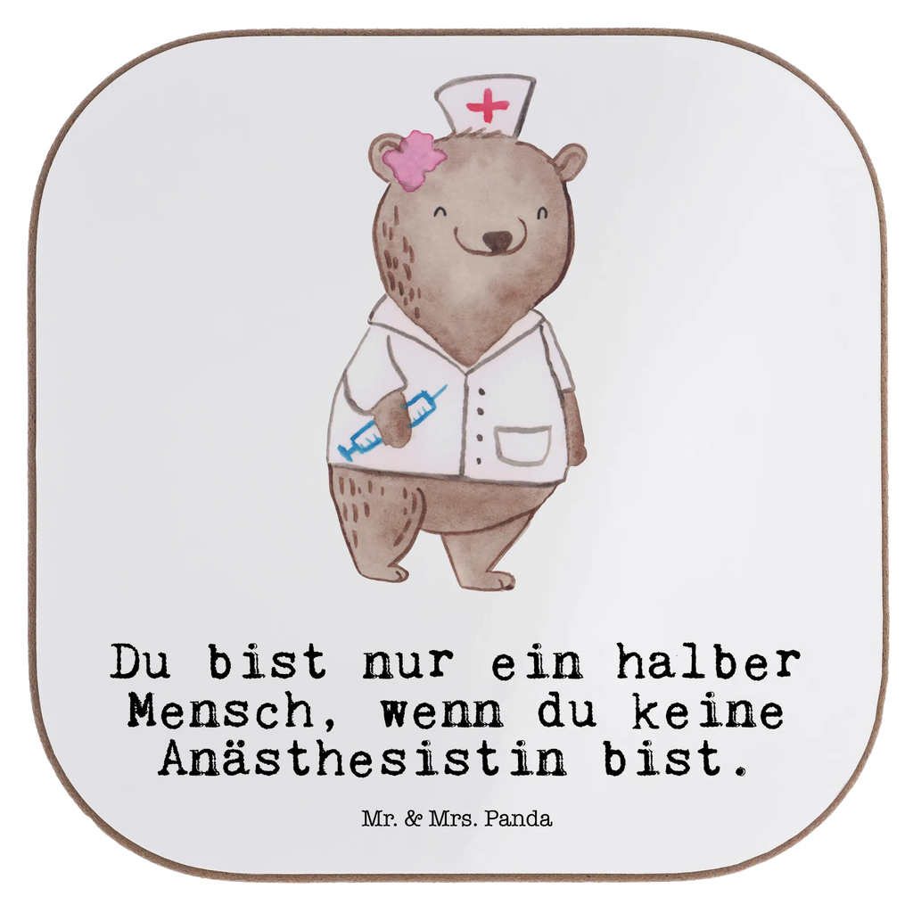 Square coaster anesthesiologist heart glass coasters, party, presents, Coasters, gifts, breakfast, gift, gift idea, best, farewell gift, passing exam, anniversary, retirement, promotion, job start, sayings, funny, profession