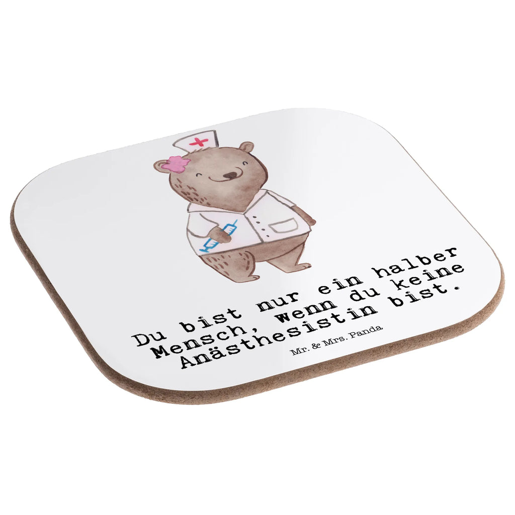 Square coaster anesthesiologist heart glass coasters, party, presents, Coasters, gifts, breakfast, gift, gift idea, best, farewell gift, passing exam, anniversary, retirement, promotion, job start, sayings, funny, profession