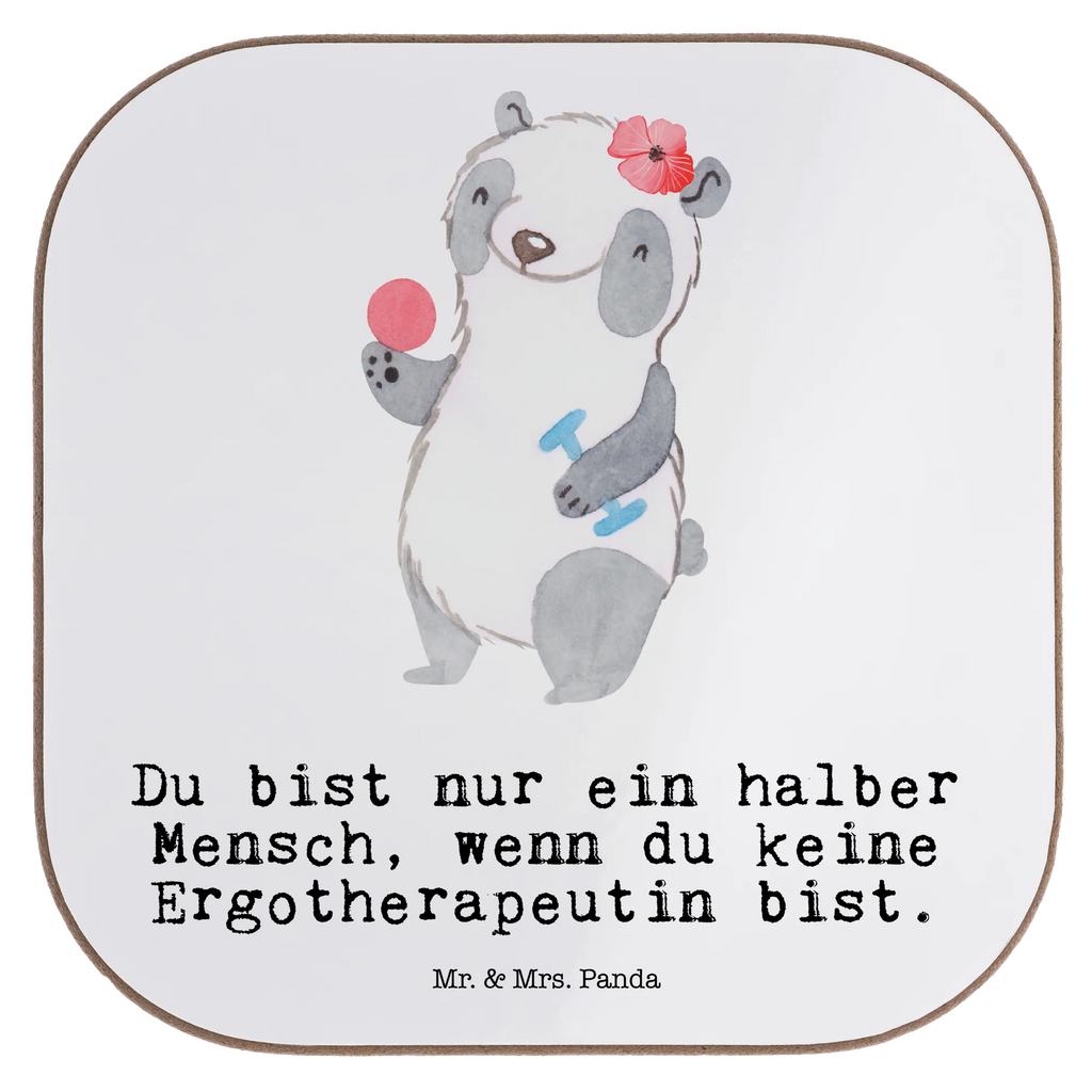 Square coaster Occupational therapist Heart Coasters, party, gifts, breakfast, presents, glass coasters, gift, gift idea, best, farewell gift, passing exam, anniversary, retirement, promotion, job start, sayings, funny, profession