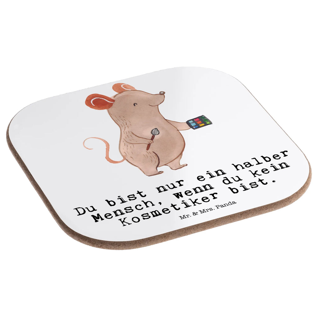 Square coaster Beautician Heart breakfast, party, presents, Coasters, gift, glass coasters, gifts, gift idea, best, farewell gift, passing exam, anniversary, retirement, promotion, job start, sayings, funny, profession