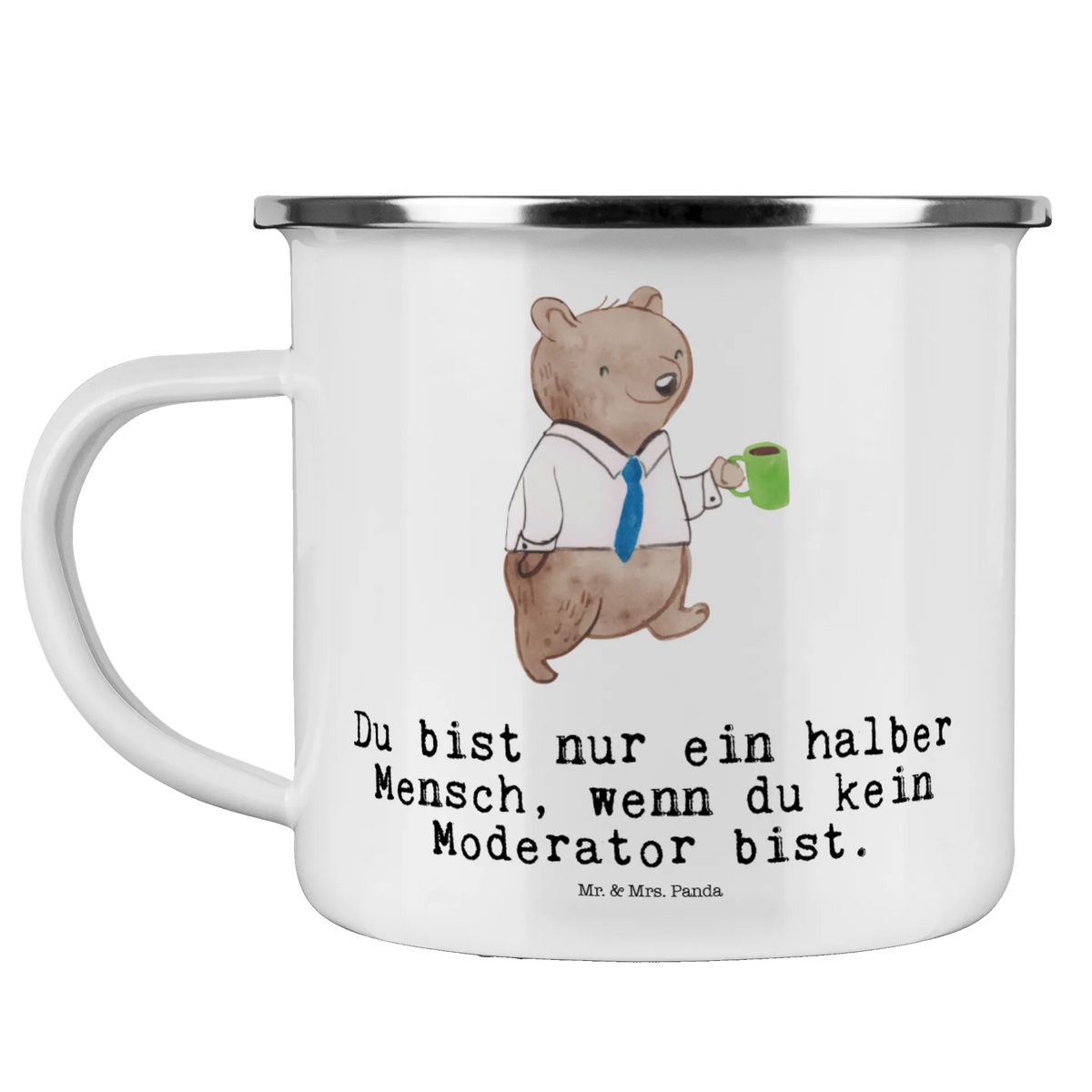Camping Emaille Tasse Moderator Herz Pott, reisetasse, Haferl, metallbecher, blechbecher, outdoortasse, Outdoor Tasse, becher emaille, Emaille Becher, Motivtasse, Outdoor Becher, Reisebecher, Teebecher, wandertasse, Campingbecher, Kaffeepott, emaillebecher, Campingtasse, Blechtasse, Tasse Emaille, Emaille Tasse, Emailletasse, Teetasse, wanderbecher, Geschenk, Schenken, Jubiläum, Danke, Dankeschön, Beruf, Ausbildung, Abschied, Rente, Kollege, Kollegin, Arbeitskollege, Mitarbeiter, Firma