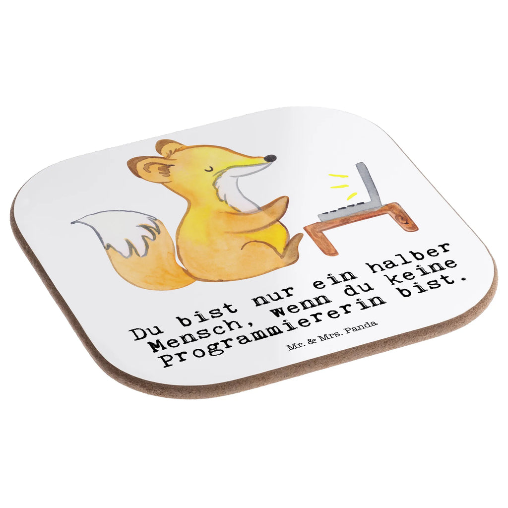 Square coaster Programmer Heart breakfast, glass coasters, Coasters, presents, gifts, gift, party, gift idea, best, farewell gift, passing exam, anniversary, retirement, promotion, job start, sayings, funny, profession