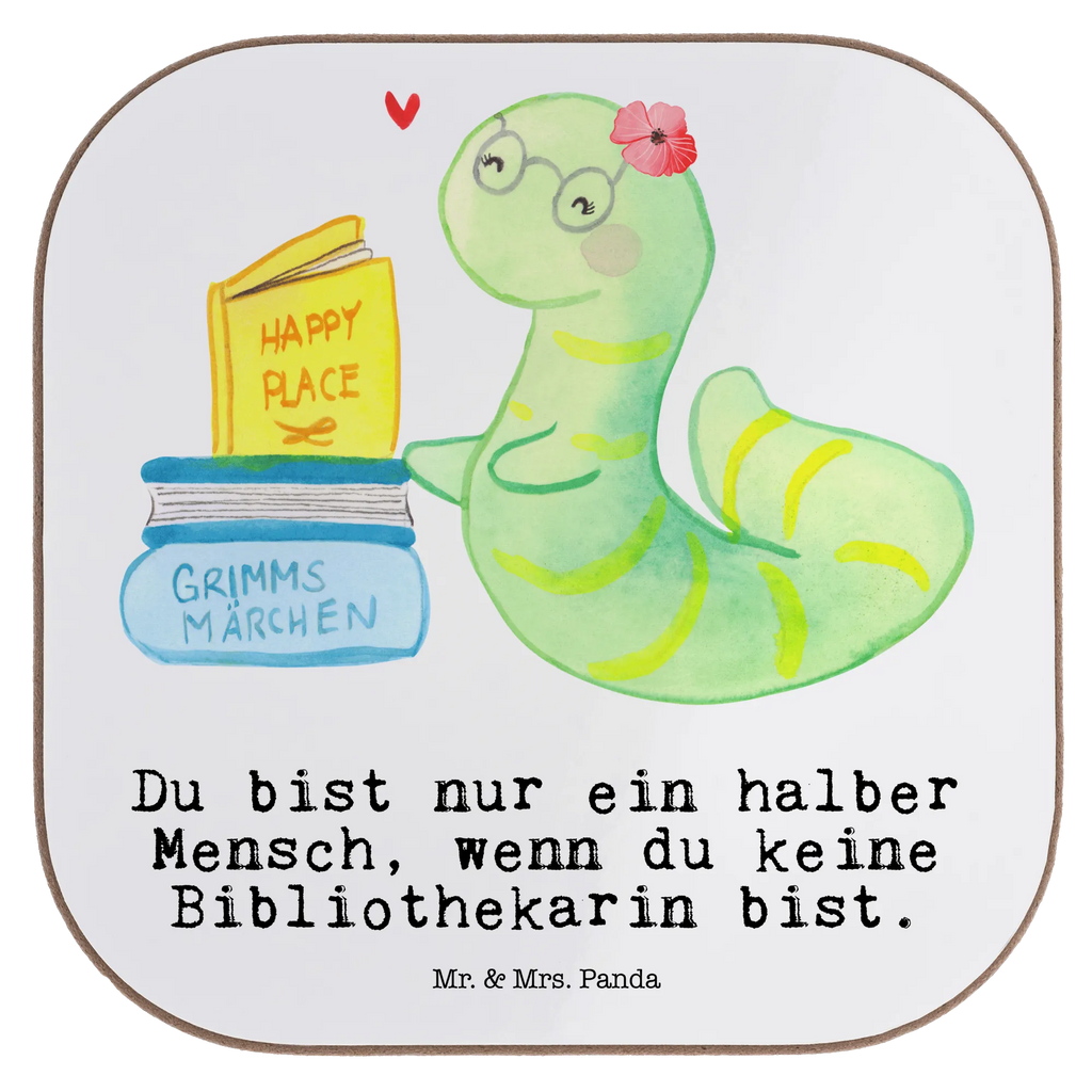 Podkładka bibliotekarka serce Zawód, Wykształcenie, Jubileusz, Pożegnanie, Emerytura, Kolega, Koleżanka, Prezent, Dawać, Pracownik, Współpracownik, Firma, Dziękuję, Dziękuję bardzo