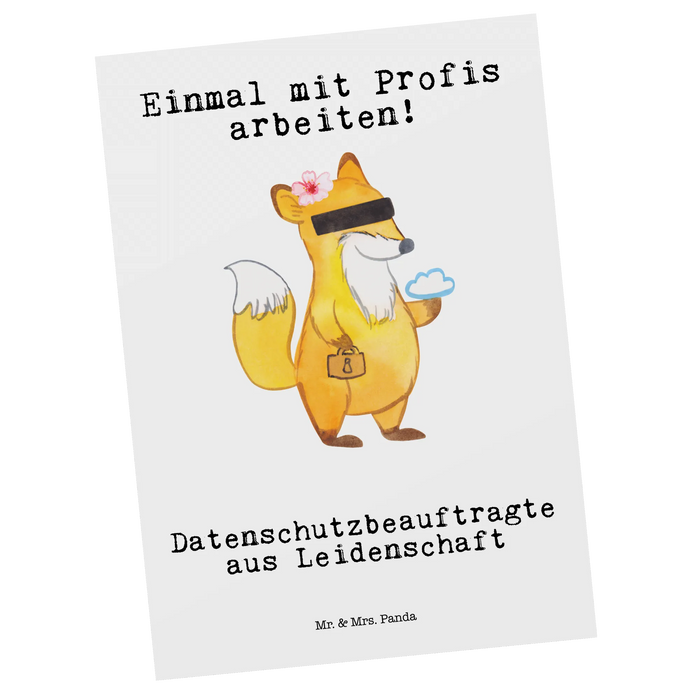 Postkarte Datenschutzbeauftragte Leidenschaft