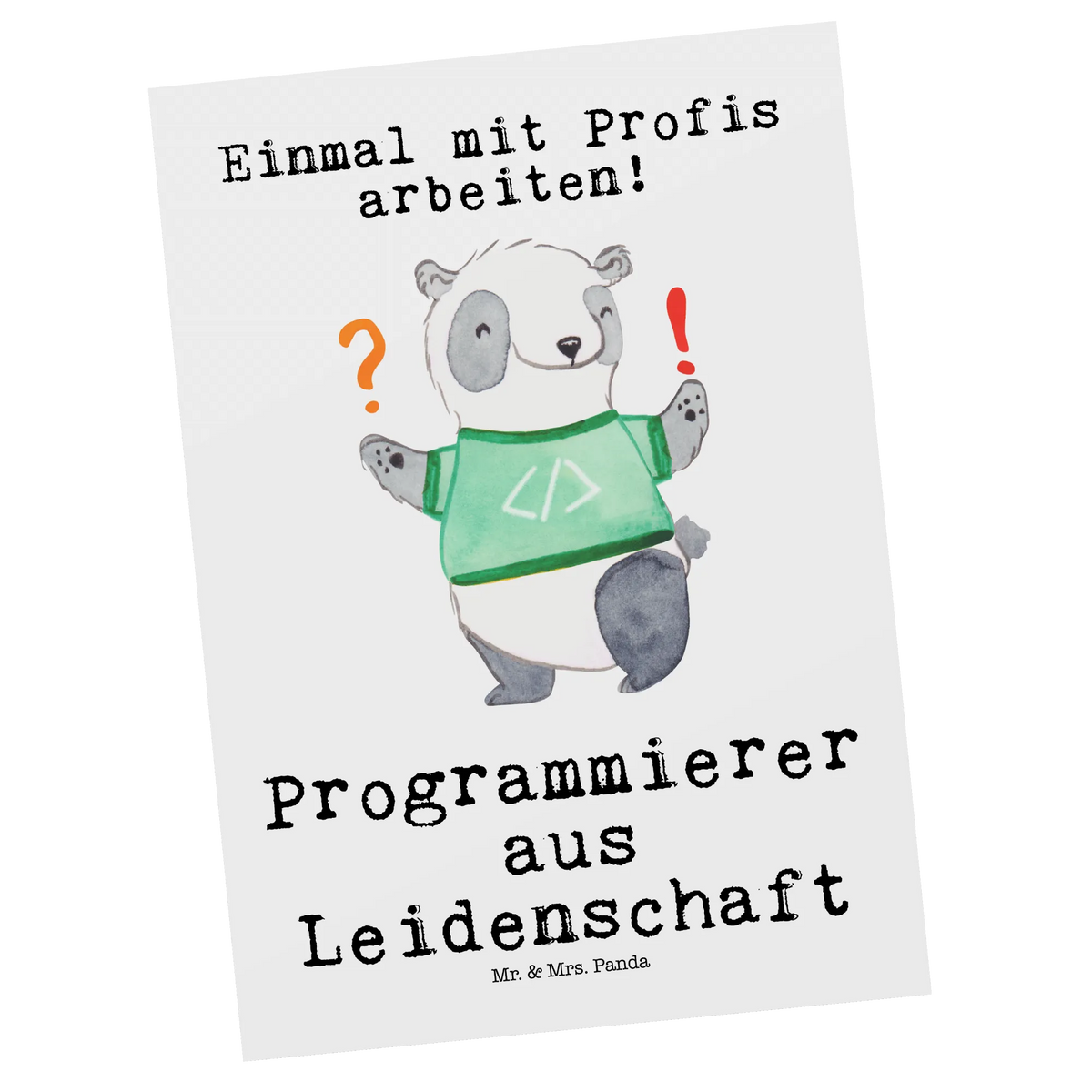 Postcard programmer passion gift, sayings, gift idea, best, farewell gift, passing exam, anniversary, retirement, promotion, job start, profession