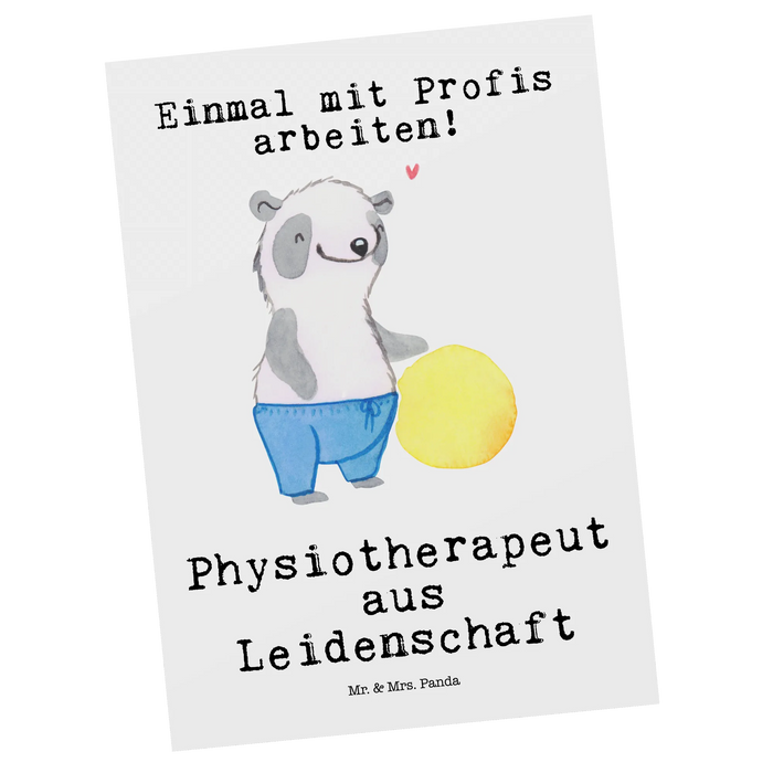 Postkarte Physiotherapeut Leidenschaft