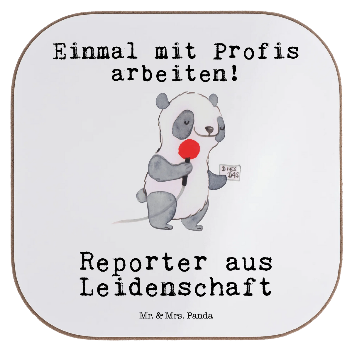 Podkładka Reporter Pasja Zawód, Wykształcenie, Jubileusz, Pożegnanie, Emerytura, Kolega, Koleżanka, Prezent, Dawać, Pracownik, Współpracownik, Firma, Dziękuję, Dziękuję bardzo