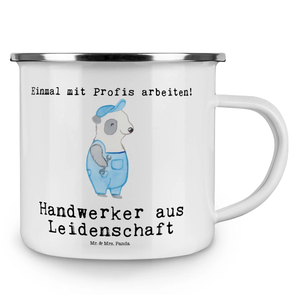 Kempingowy kubek emaliowany rzemieślnik pasja Zawód, Wykształcenie, Jubileusz, Pożegnanie, Emerytura, Kolega, Koleżanka, Prezent, Dawać, Pracownik, Współpracownik, Firma, Dziękuję, Dziękuję bardzo