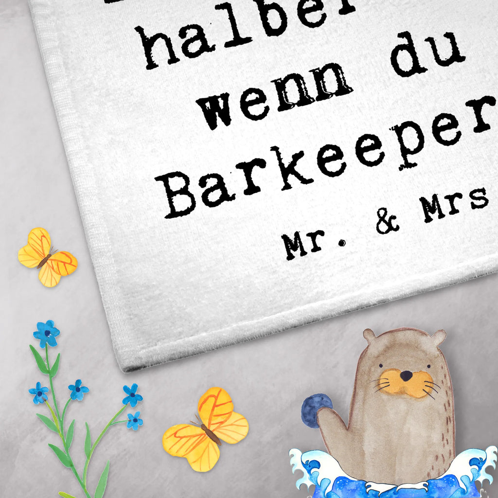 Guest towel bartender heart 50 x 30, hand towels, guest towels, Guest towel, towel, gift, gift idea, best, farewell gift, passing exam, anniversary, retirement, promotion, job start, sayings, funny, profession