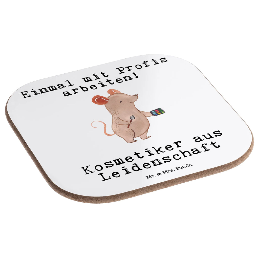 Square coaster Beautician Passion breakfast, party, presents, Coasters, gifts, gift, glass coasters, gift idea, best, farewell gift, passing exam, anniversary, retirement, promotion, job start, sayings, funny, profession