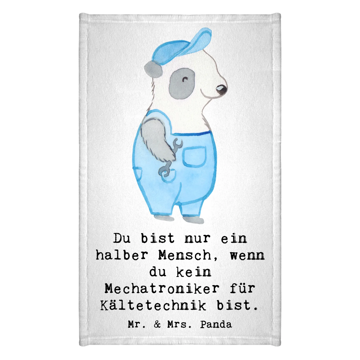 Guest towel Mechatronics Technician for Refrigeration Technology heart guest towels, towel, 50 x 30, Guest towel, hand towels, gift, gift idea, best, farewell gift, passing exam, anniversary, retirement, promotion, job start, sayings, funny, profession
