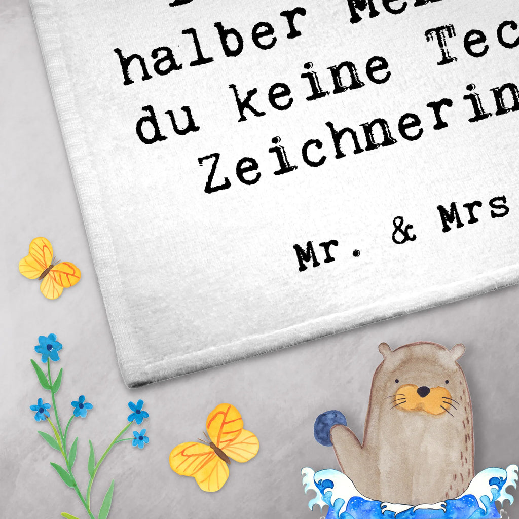 Guest towel Technical Draftswoman heart guest towels, 50 x 30, Guest towel, hand towels, towel, gift, gift idea, best, farewell gift, passing exam, anniversary, retirement, promotion, job start, sayings, funny, profession